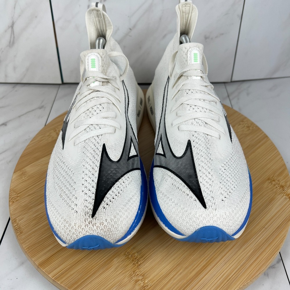 Mizuno Neo Zen Mens Size 10.5 White Blue Green Running Walk Shoes 411521.005H - Picture 4 of 12